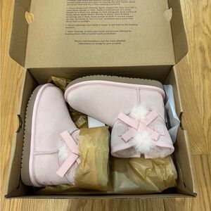 Pink Bow Ugg Winter Boots